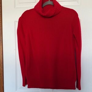 Max Studio Bold Red Cowl Neck Sweater